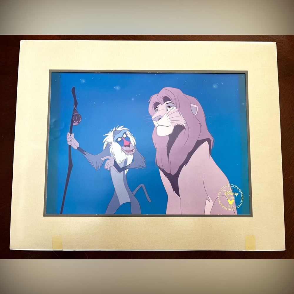 1995 Disney The Lion King Exclusive Commemorative Lithograph Vintage Picture